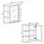 Armoire murale de salle de bain avec miroir | Armoire Ã  pharmacie de 66 cm avec une tablette en bois rÃ©glable et 6 tablettes ouvertes | Rangement mural pour articles de toilette, serviettes et objets dÃ©coratifs-269183702