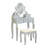 Wood Make-Up Vanity Table And Stool Set-1219839443
