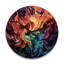 Horloge murale en bois massif Paray-1998765478