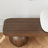 Walnut & Black Wooden Entryway Bench Fleece Upholstered With Abstract Metal Legs-1536255250