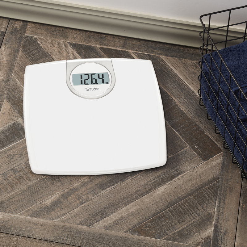 Taylor Digital LCD Non-Slip Bathroom Scale, 2.5" H x 12.3" W x 12" D