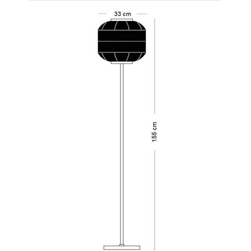 Valencia 155cm Brushed Traditional Floor Lamp