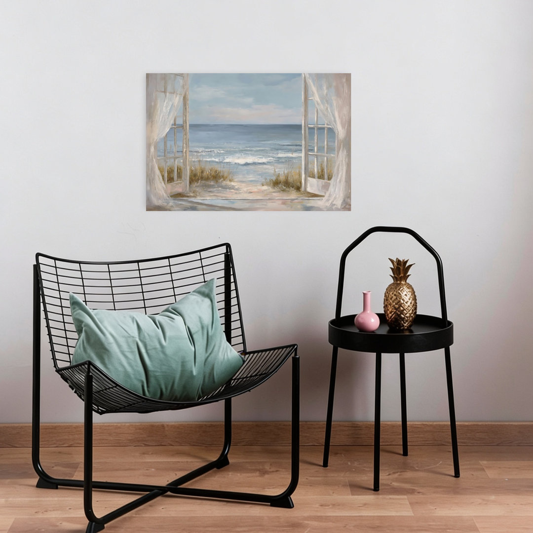 To The Beach Dreamy Peaceful Serene Coastal Wall Art Print