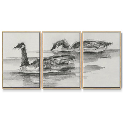 Étude d'oies II 3 pièces