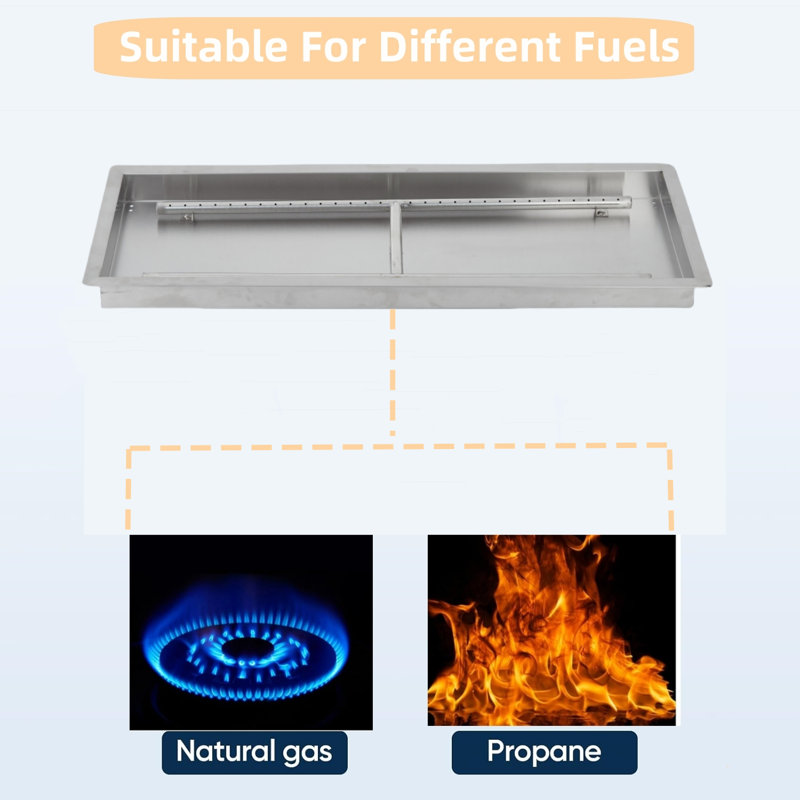 Fire Pit Accessory, 8cm H x 24cm W x 24cm D