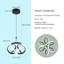 1 - Light Black LED Unique/Statement Pendant