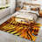 Machine-washable tiger animal print indoor rug with non-slip design, foldable, suitable for living rooms, bedrooms, and dormitories.
