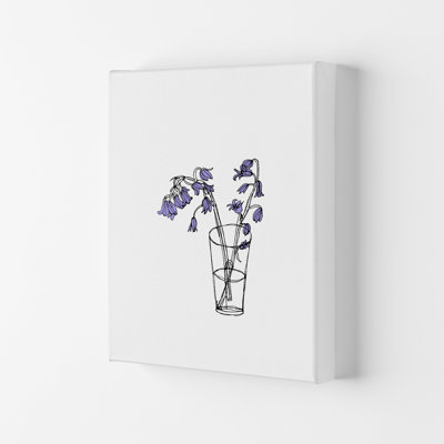 Bluebells Lilac by Carissa Tanton - Wrapped Canvas Print