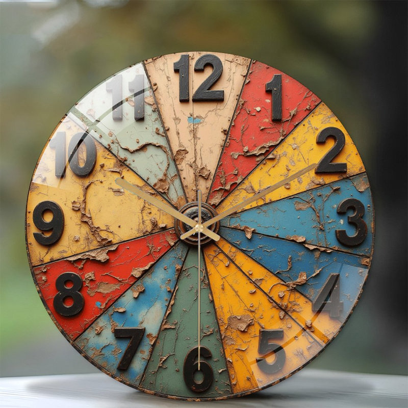 Horloge murale rétro 12 po