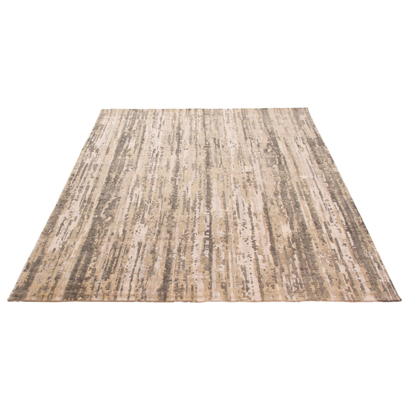 Tapis unique gris de 7 pi 10 po x 9 pi 9 po Alma