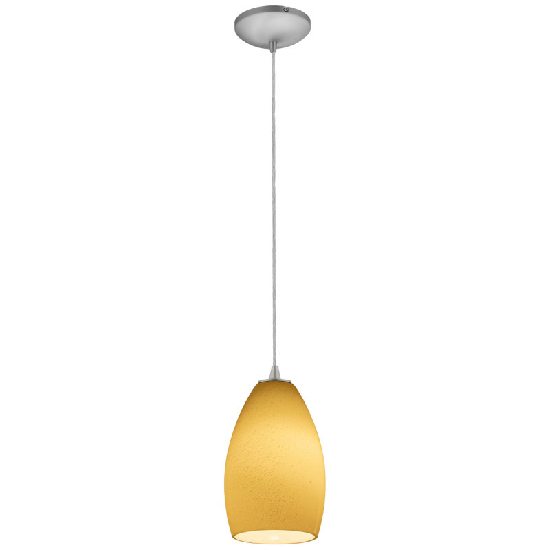 Carballo 1 - Light Single Pendant, Brushed Steel, Maya