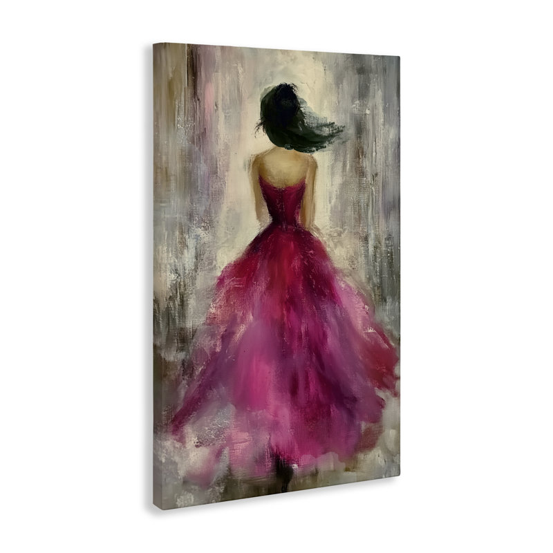 «After Midnight Girl» en toile peinte par Annabelle Hall, H 30 po x l 20 po