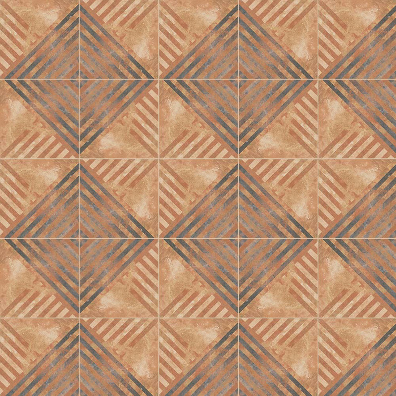 Cotto Rosa 4,5 x 4,5 motif Angela