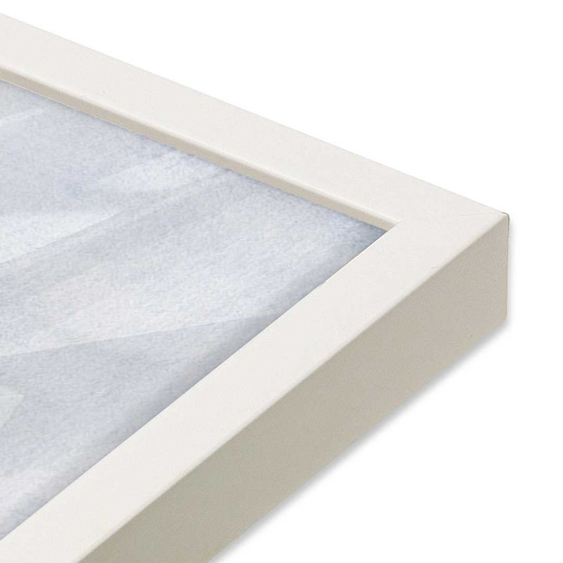 Indigo Drift, ensemble de 2 reproductions d'art, 20 po x 20 po, Blanc opaque