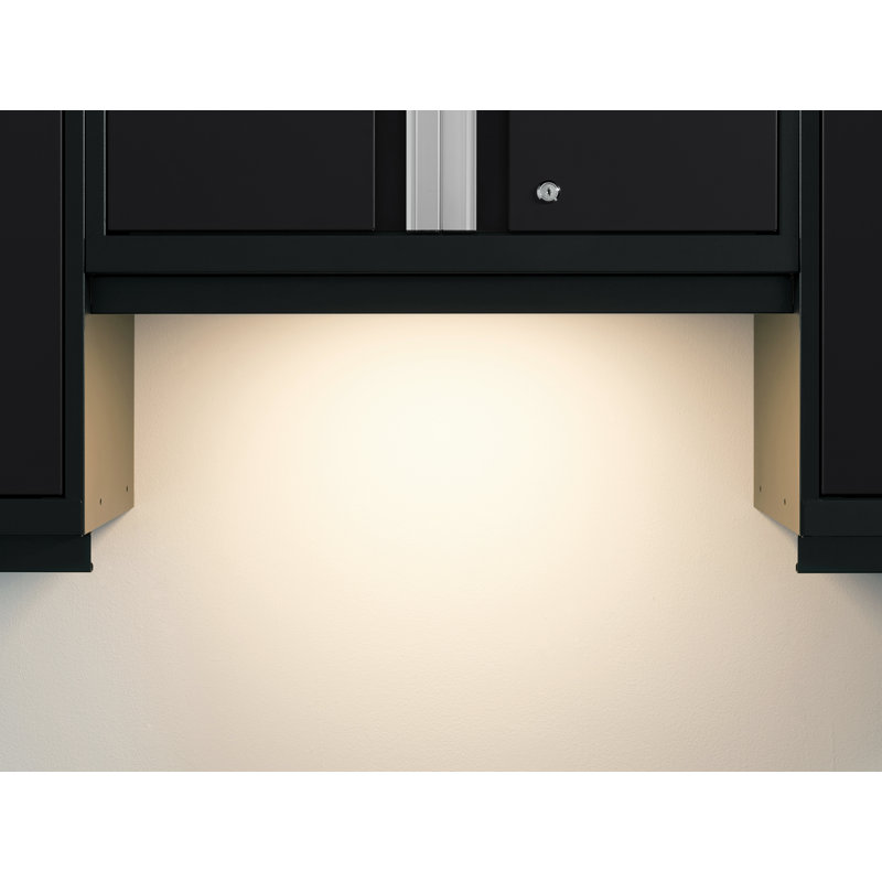 Bold Series 10 Piece Complete Storage System Set, Platinum/Silver, Bamboo, LED Light