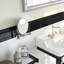 Santorini 7.9" x 2" Glossy Ceramic Mudcap Tile Trim in Nero