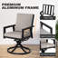 Chaise pivotante en aluminium