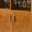 Armoire de salle à manger de 31,5 po, rustique avec support à vin et tablette réglable, spacieuse pour étagères à verres, étagère à buffet, porte-verre et