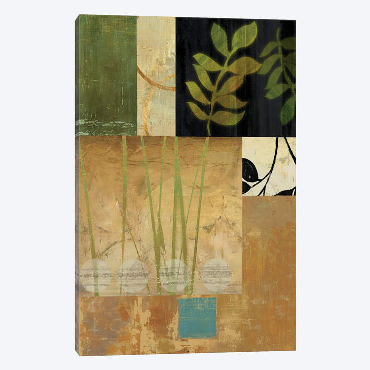 «Leaves of Green II» par Pl Studio - impression sur toile tendue, H 18 po x l 12 po x P 1,5 po, Toile tendue, Pas de tapis