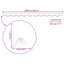 5 cm H Plastic Lawn Edging Fencing-125152825-125152831