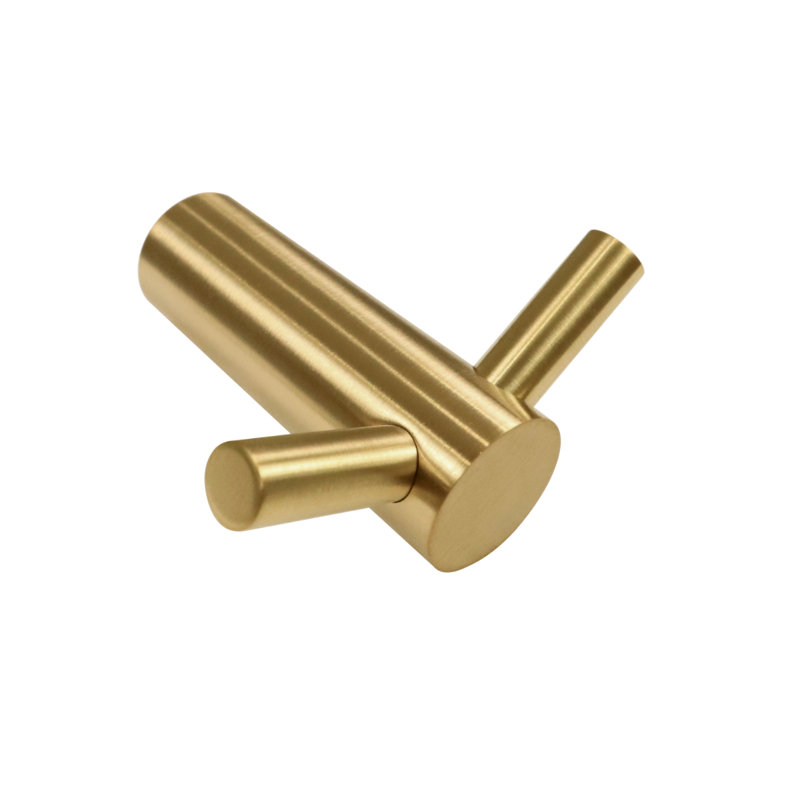 Wall Mounted Towel Hook, Satin Brass