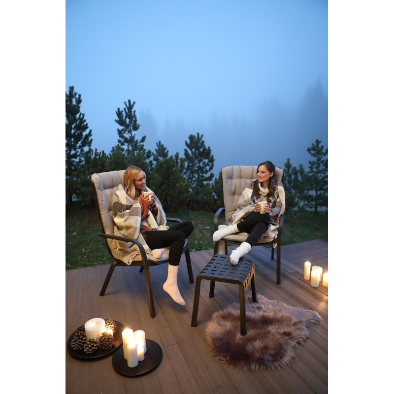 Folio Outdoor Lounge Chair, Tobacco