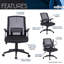 Fauteuil ergonomique en filet