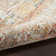 Oriental Machine Woven Polyester Area Rug in Cream/Ivory