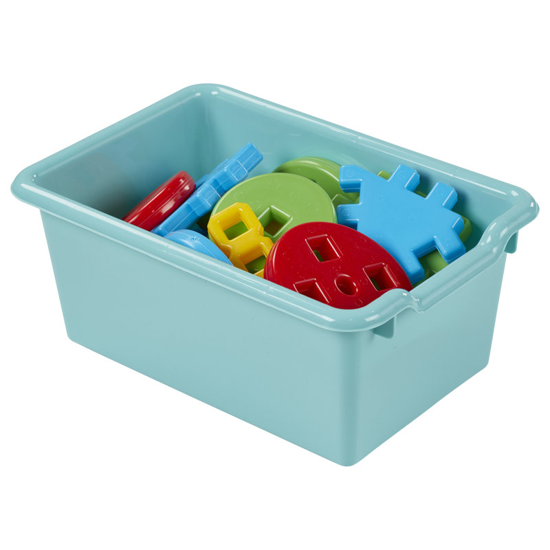 ECR4Kids Scoop Front Plastic Storage Bins, Multipurpose Organization, 20-Piece, Contemporary