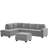Luchiano 112" Wide Reversible Sofa & Chaise with Ottoman-1389376506