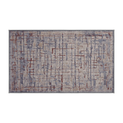 Tapis gris lavable à la machine