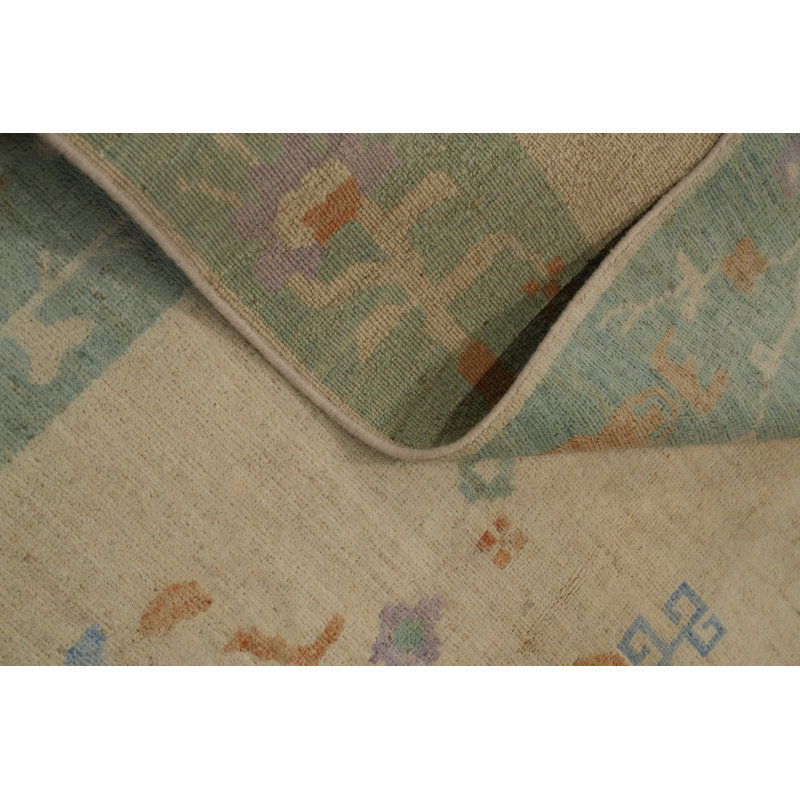 Tapis art déco végétal 10 x 10