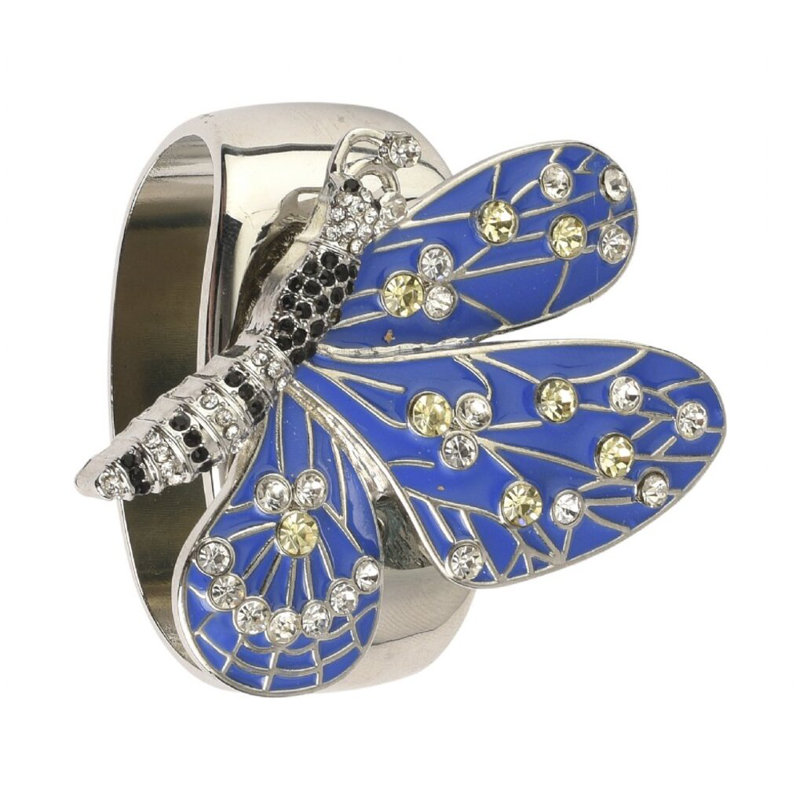 Butterfly Crystal Napkin Rings