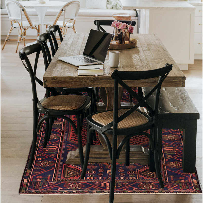 Tapis bleu marine Andelz 4 pi 2 po x 7 pi 0 po