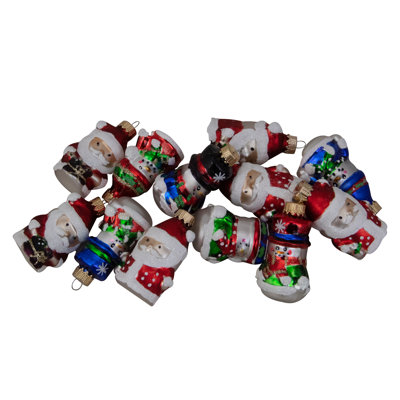 Ornements de Noël en verre 12ct. 12 "