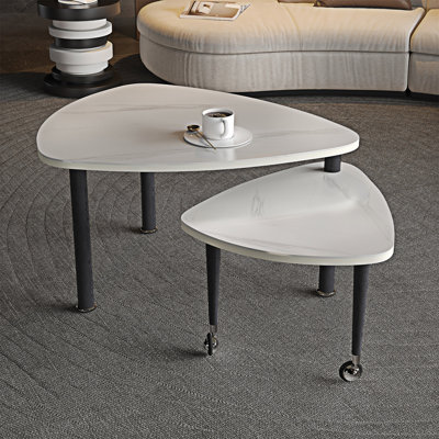 Table basse rotative en bois