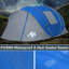 Tente Ayamaya Pop Up avec vestibule pour 4 à 6 personnes - Tente de camping familiale imperméable double couche facile à installer pour 2 à 6 personnes - Tentes de ventilation en filet-101970155