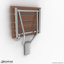 Chaise de douche en bois brun-38393373