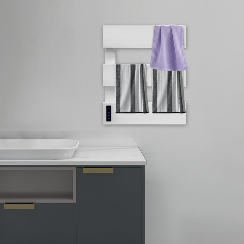 Modern Minimalism Wall-Mounted Electric Towel Heater Warmer, White