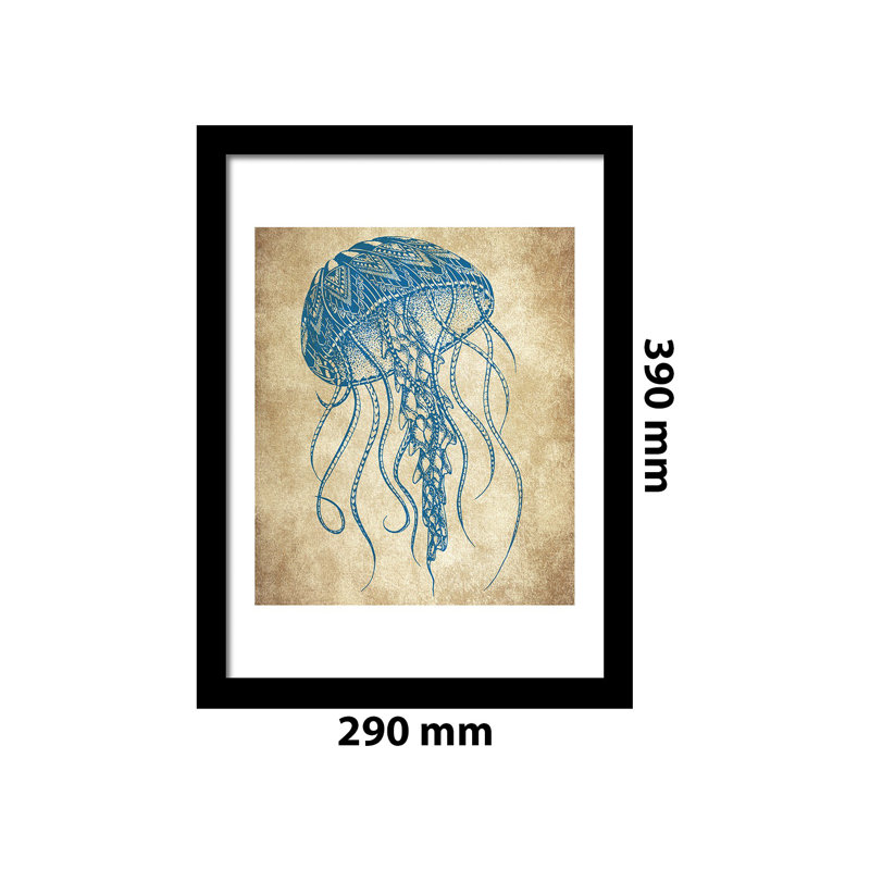 'Jelly Fish' Framed Wall Art Print Poster