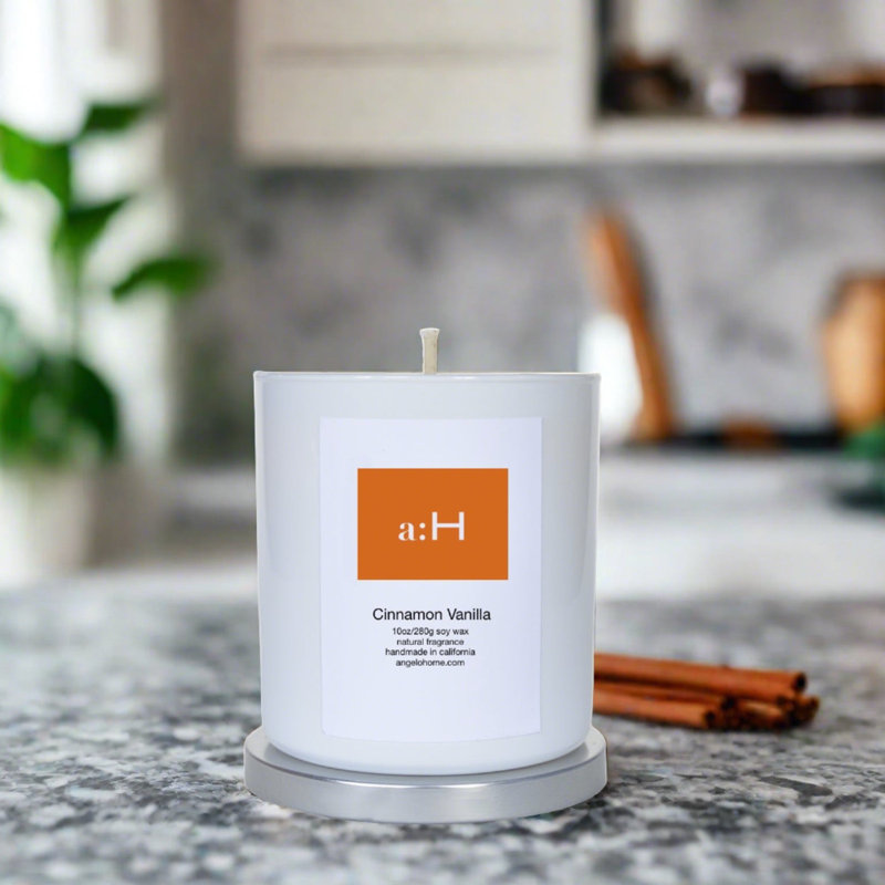 A: H bougie cannelle et vanille, 1