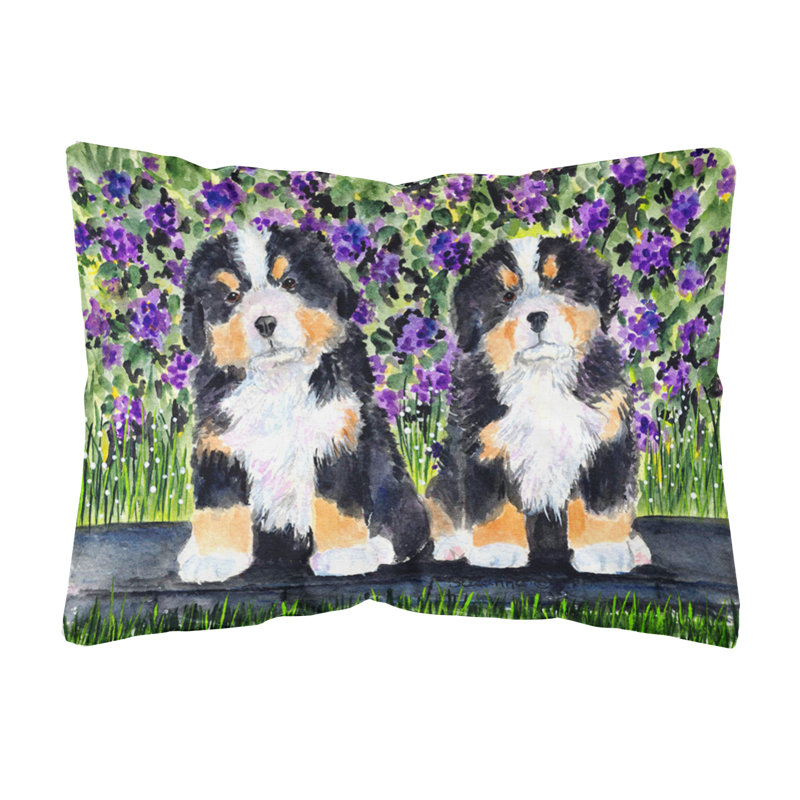 Coussin intérieur / extérieur Modern Bernese Mountain Dog