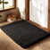 Tapis noir à poils longs Kaytrin Kai