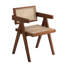 Chaise de salle à manger, chaises d'appoint en rotin, fauteuils confortables, chaises d'extérieur en bois