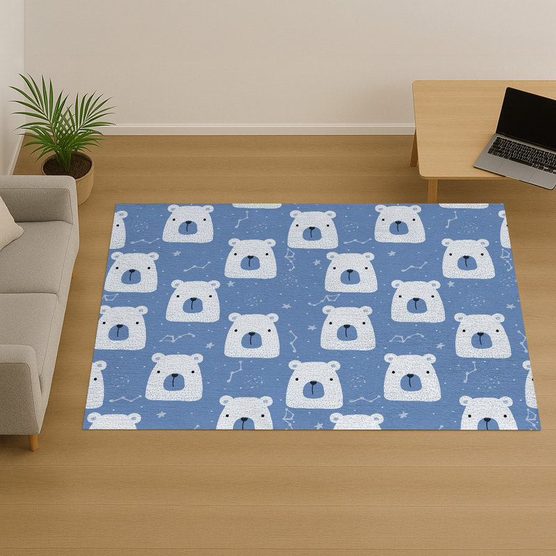 Geometric Shapes Area Rug, Rectangle 140 x 200 cm