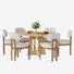 Ensemble de table de salle à manger 47,24 "en bois pour cuisine, salle à manger et salon