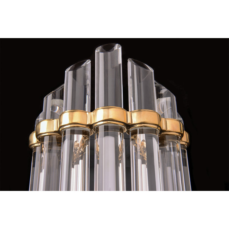 Albion 14-Light LED Bath Bar, Aged Brass