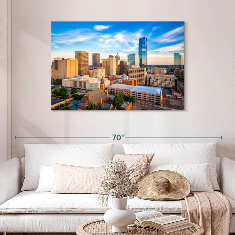 Sireci Oklahoma Urban Cityscape, 30" H x 45" W