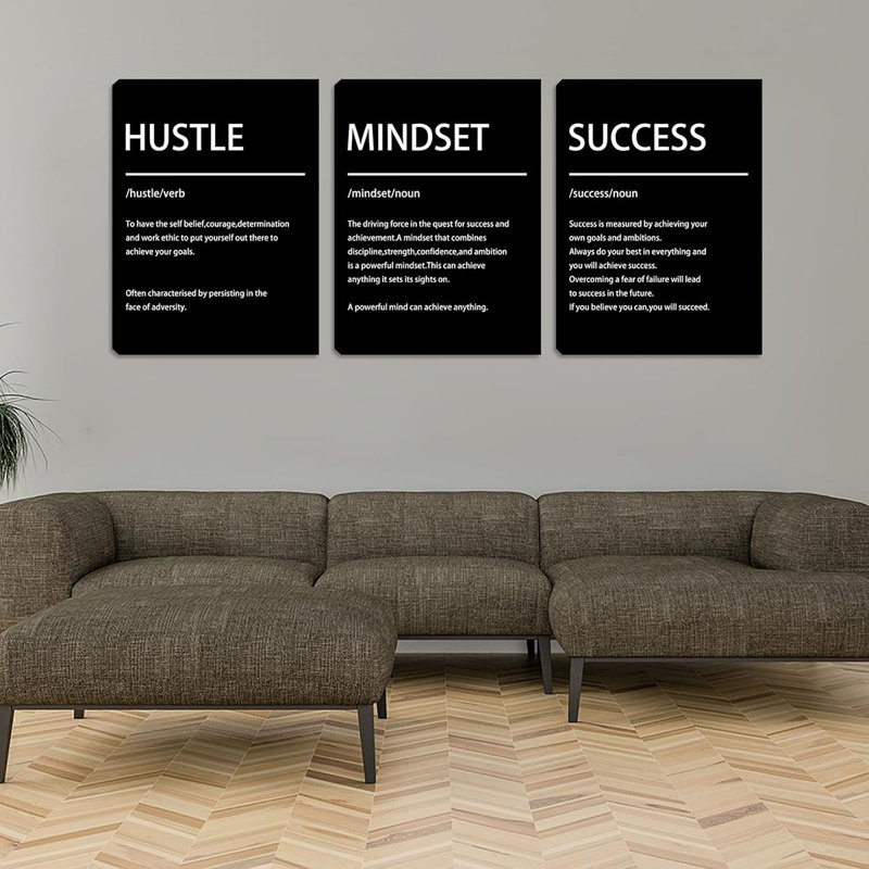 Ruffy 3 Piece Wrapped Canvas Print, 40 cm H x 30 cm W