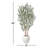 George 8' Artificial Olive Tree with Planter